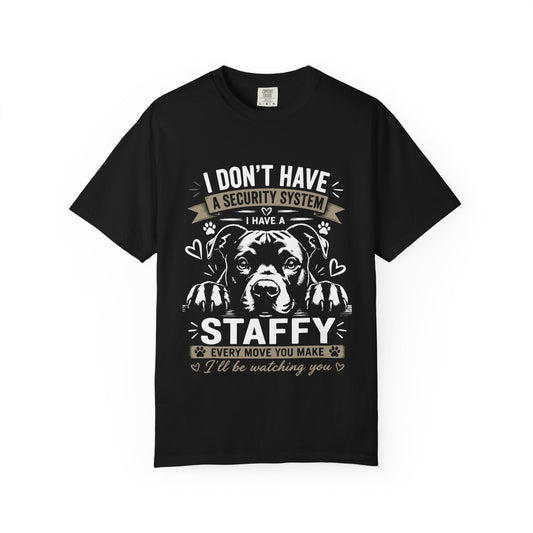 Security Staffy Dog T-Shirt