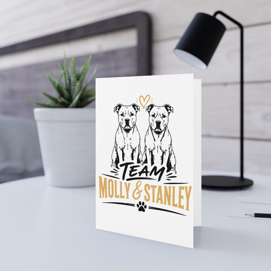 Team Molly & Stanley — Greeting Card