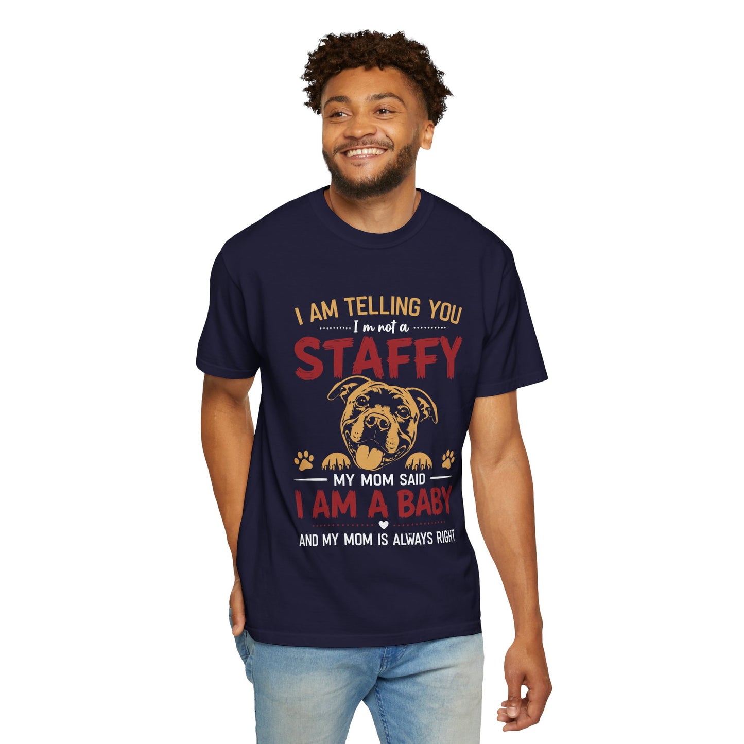 Cute Staffy Mom T‑Shirt
