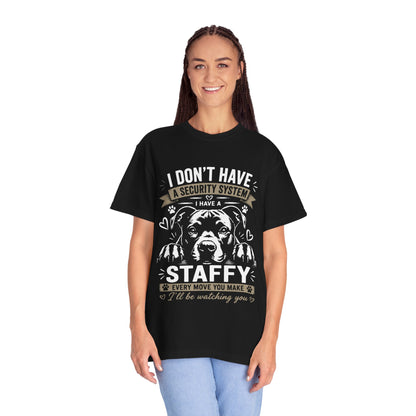 Security Staffy Dog T-Shirt
