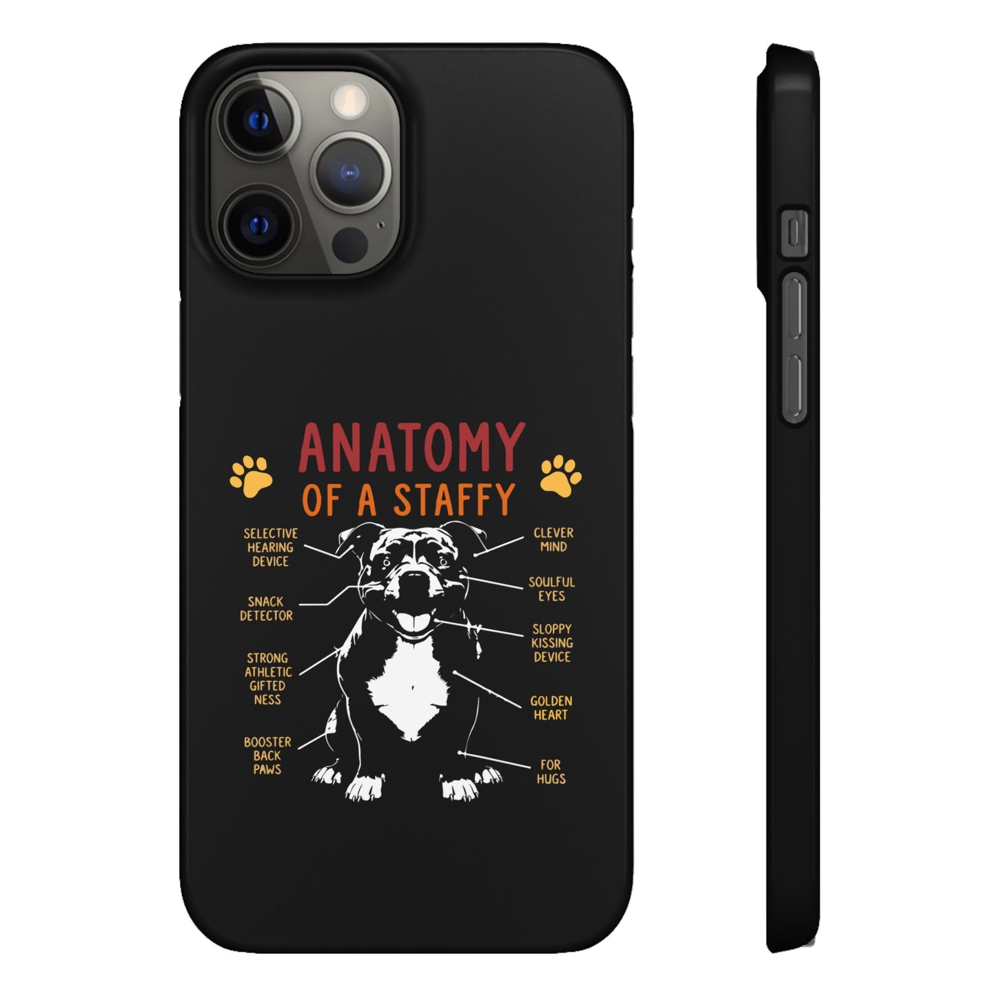 Anatomy of a Staffy - Phone Cases