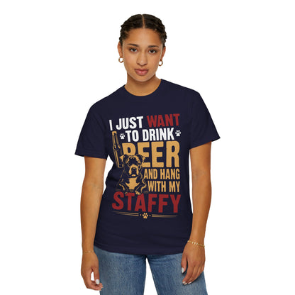 Drink Beer and Hang with Staffy T-Shirt