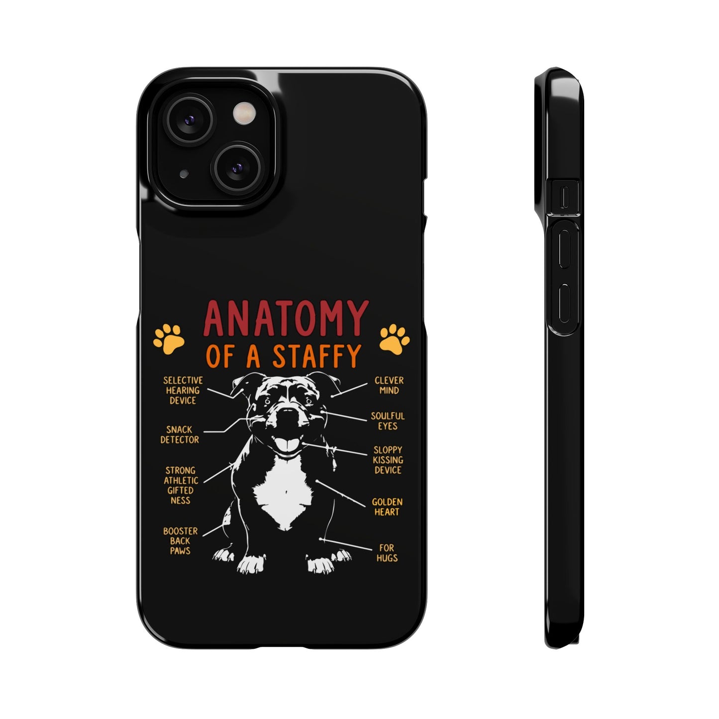 Anatomy of a Staffy - Phone Cases