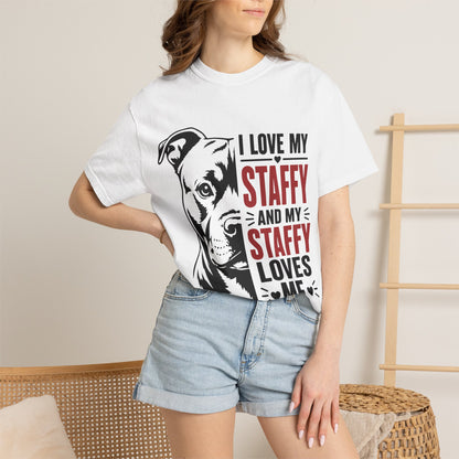 I Love My Staffy T-Shirt