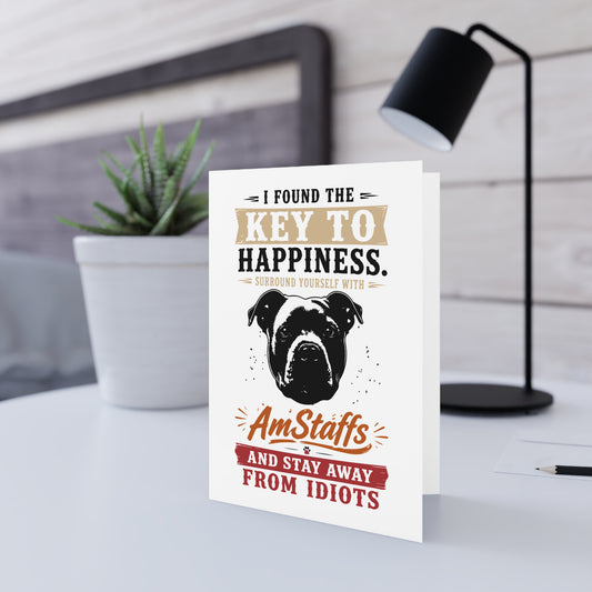 the Key to Happiness: Surround Yourself — Greeting Card