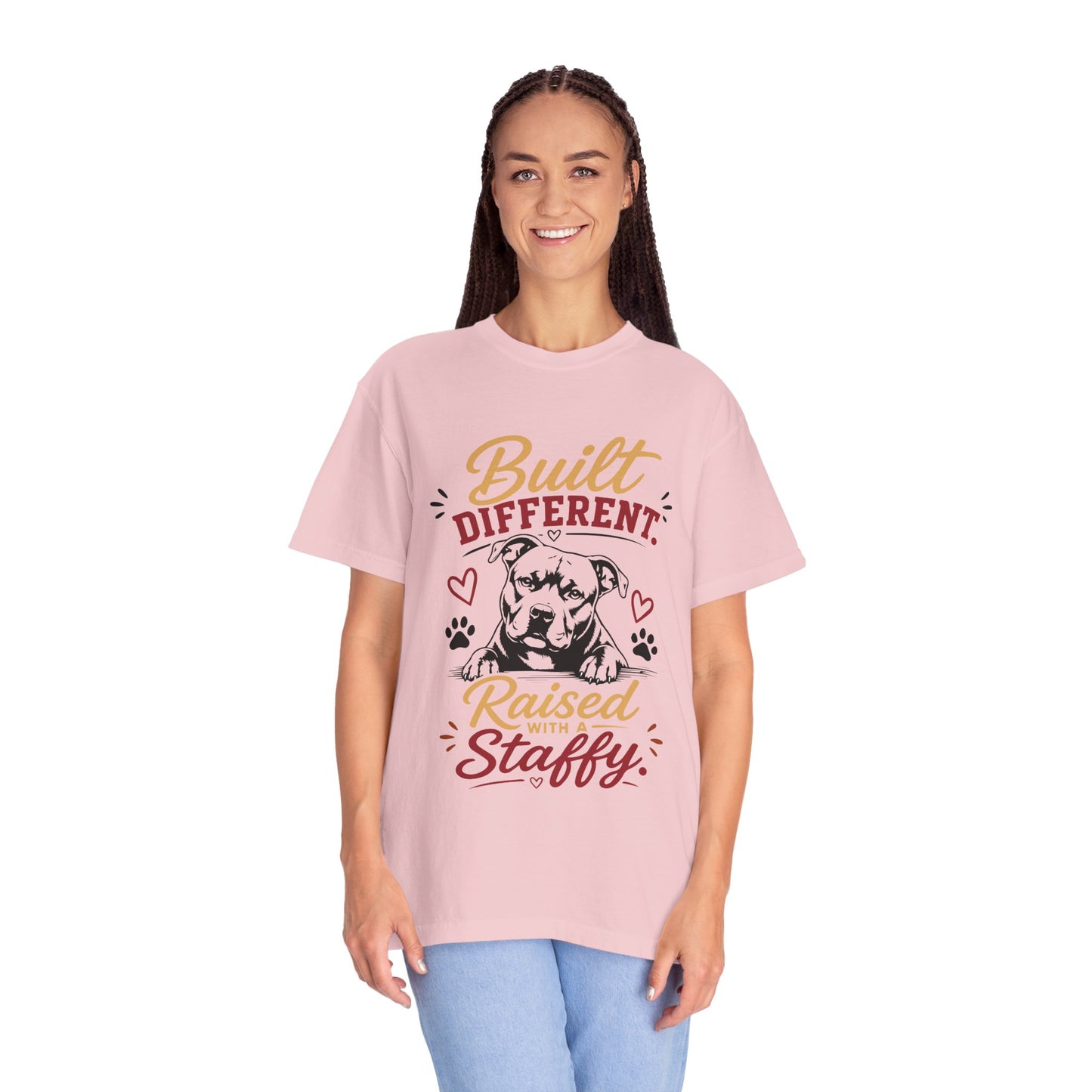 Raised With a Staffy T-Shirt