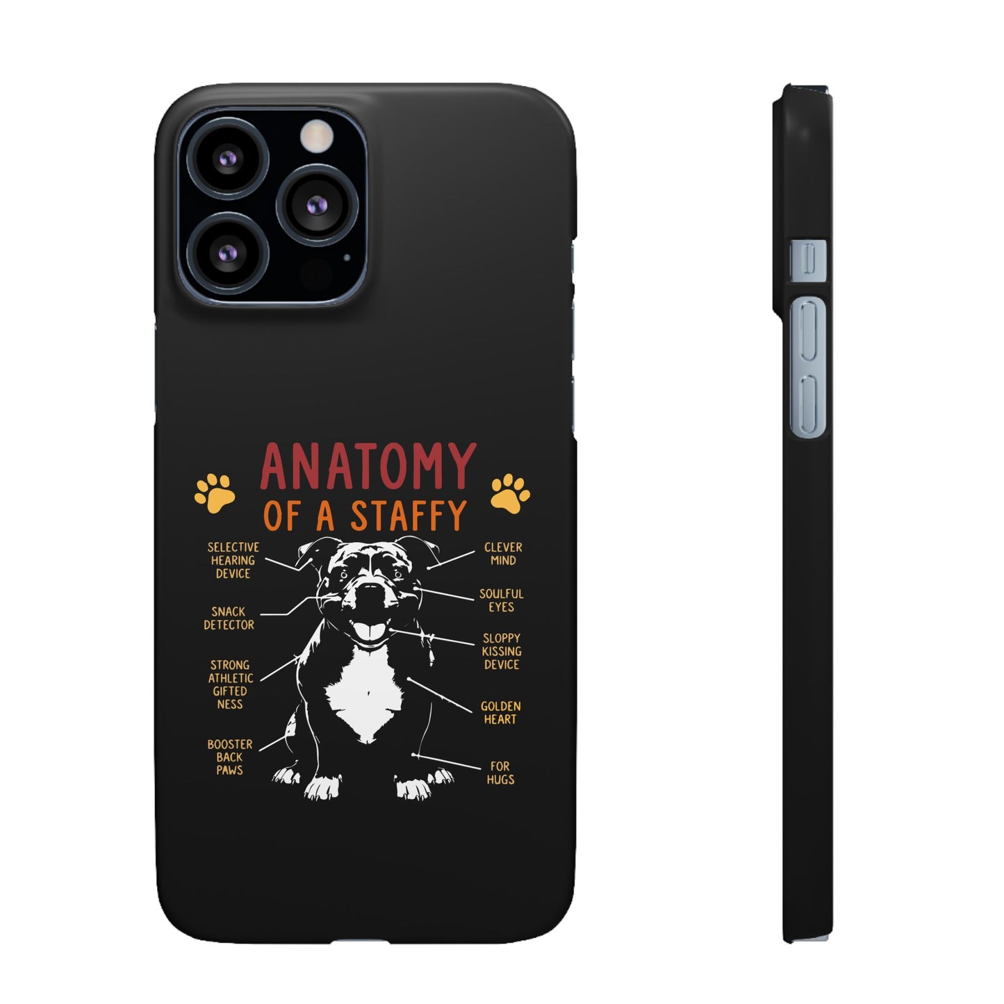 Anatomy of a Staffy - Phone Cases