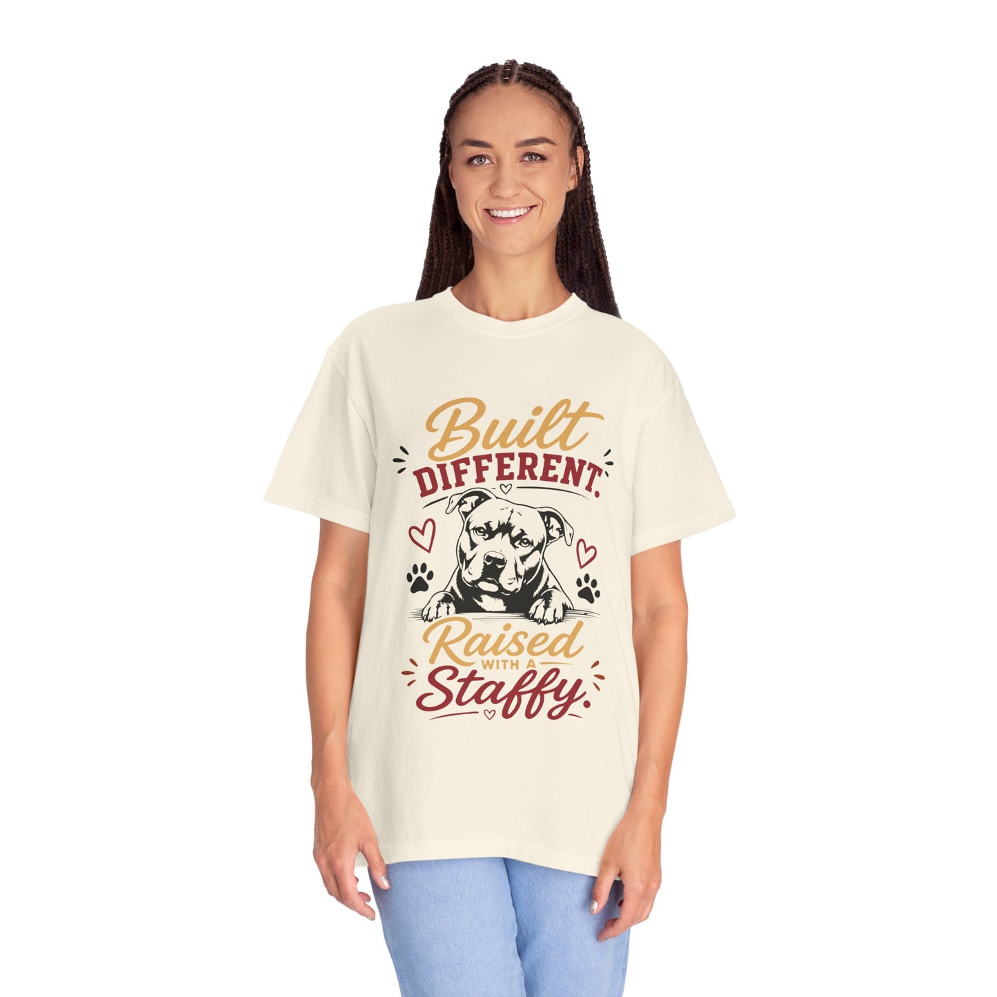 Raised With a Staffy T-Shirt