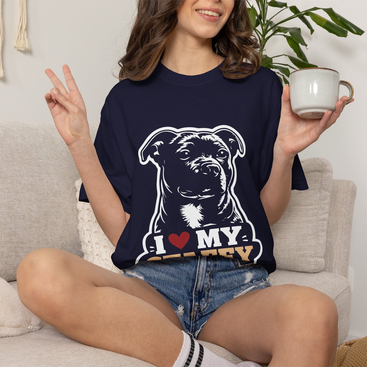 I love Staffy T-Shirt