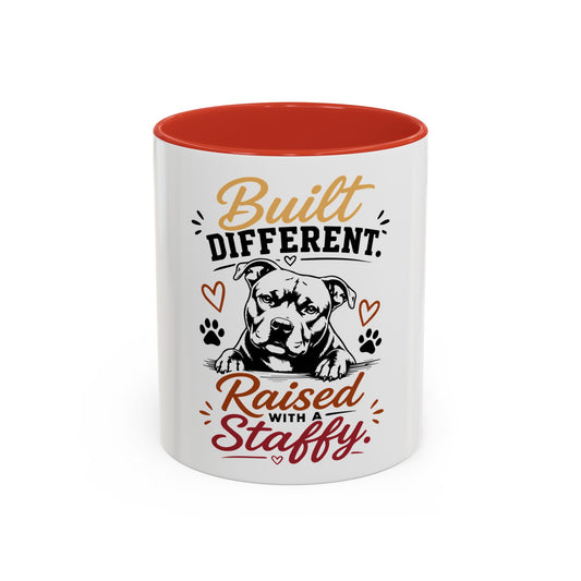 Raised with a Staffy - Coffee Mug