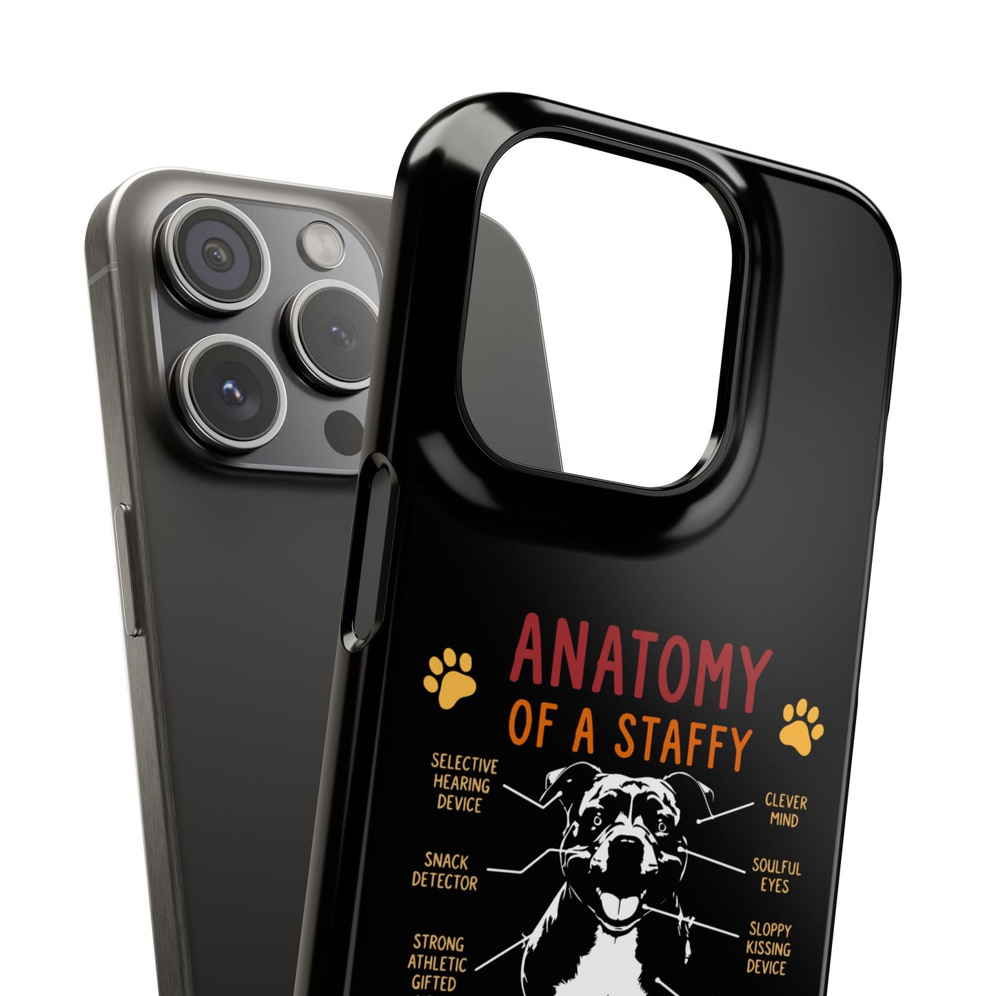 Anatomy of a Staffy - Phone Cases