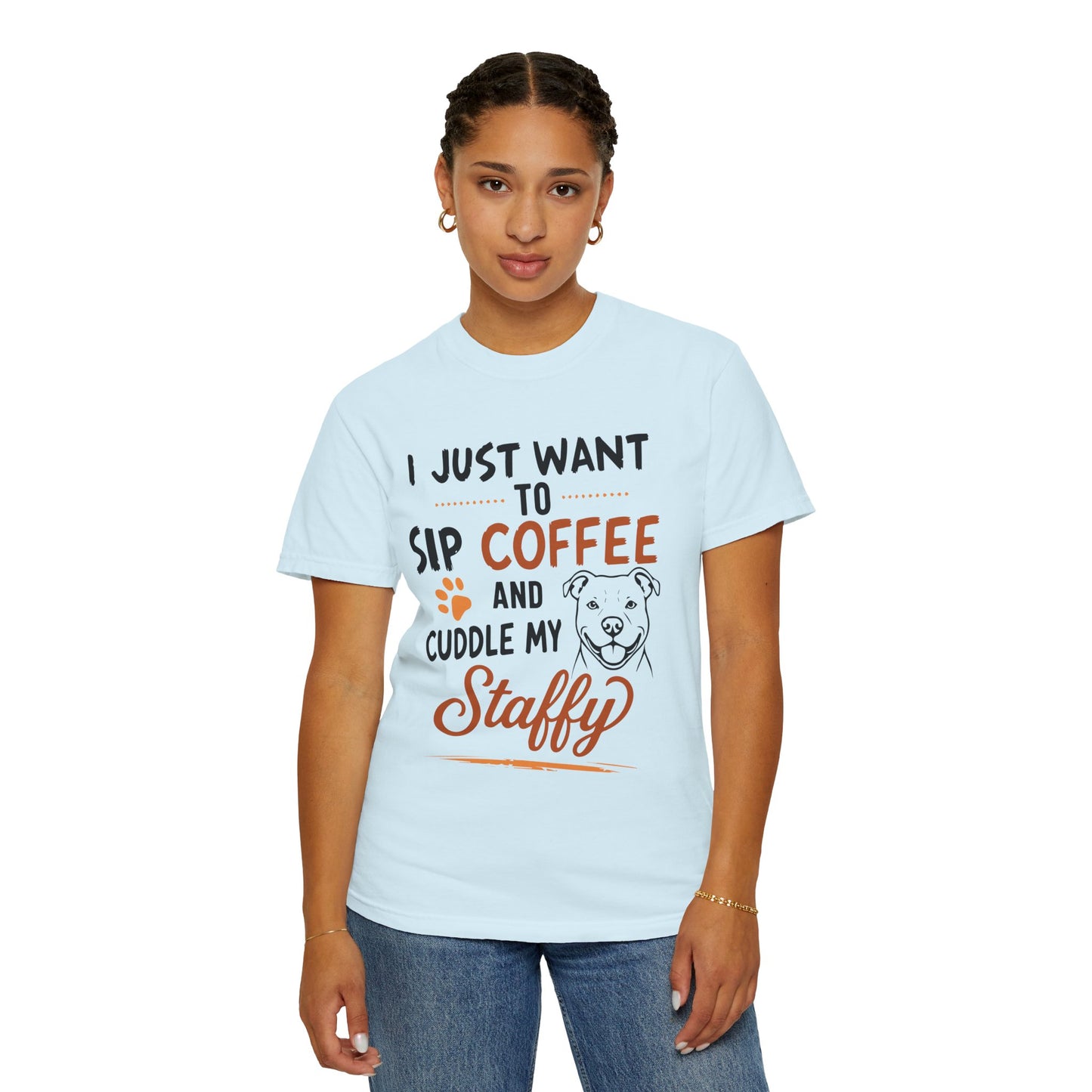 Sip Coffee & Cuddle My Staffy T-Shirt