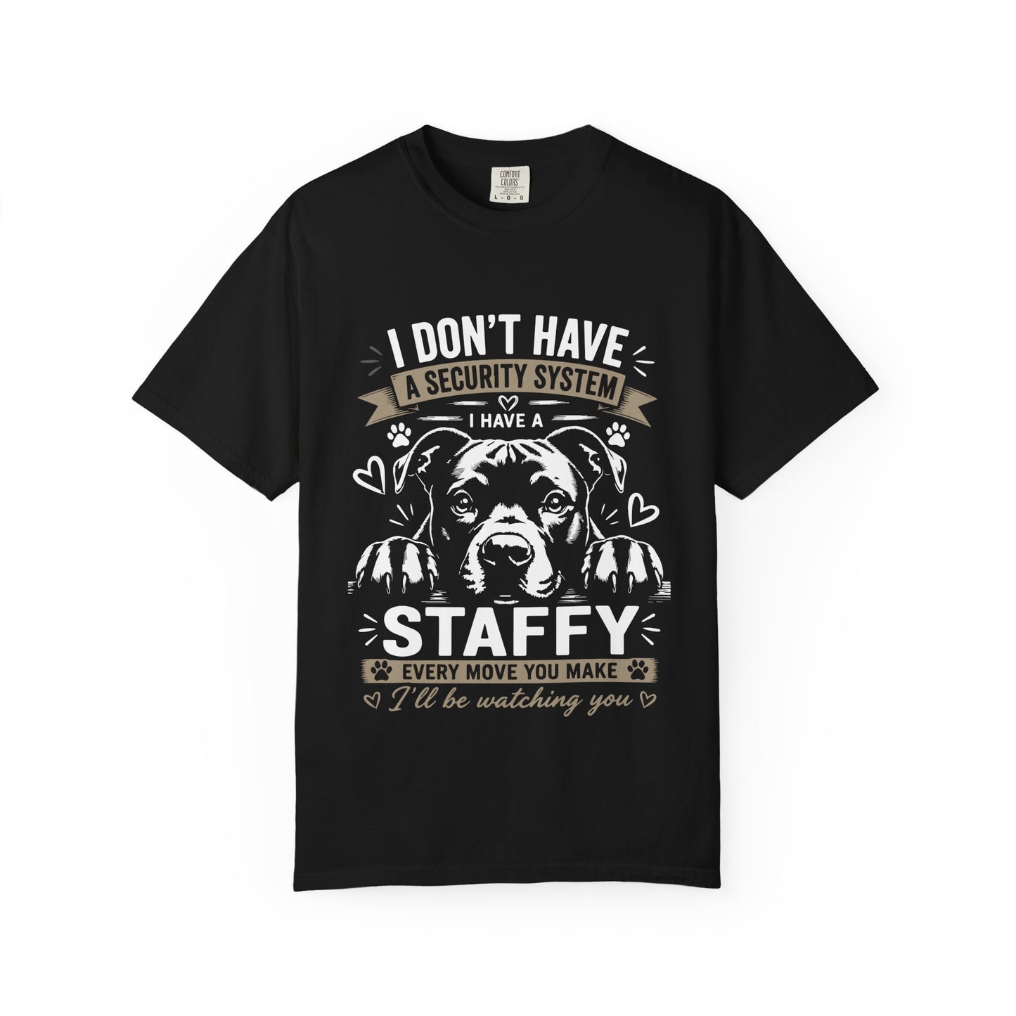 Security Staffy Dog T-Shirt
