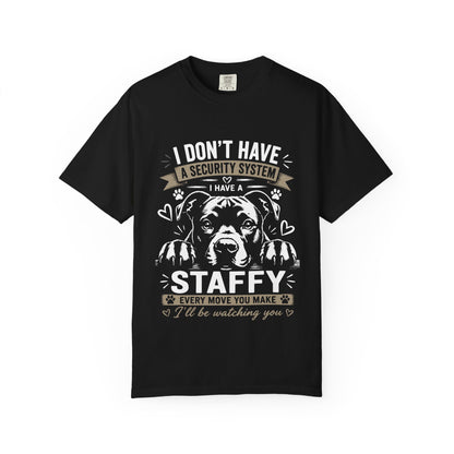 Security Staffy Dog T-Shirt