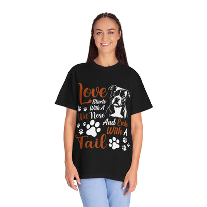 Love Starts With A Wet Nose T-Shirt