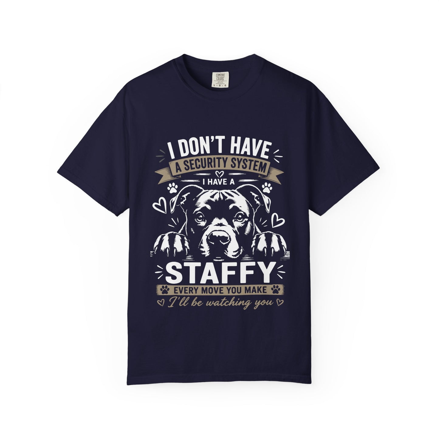 Security Staffy Dog T-Shirt
