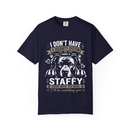 Security Staffy Dog T-Shirt