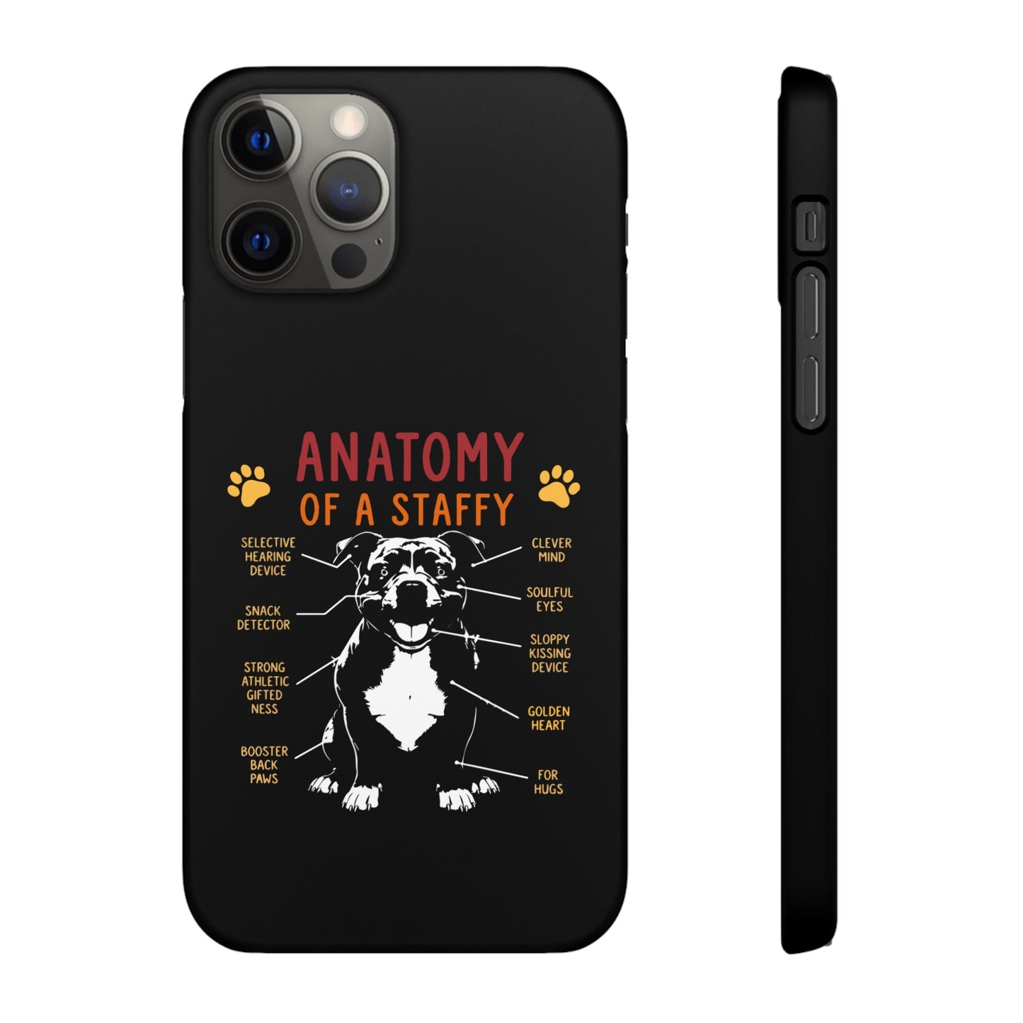 Anatomy of a Staffy - Phone Cases