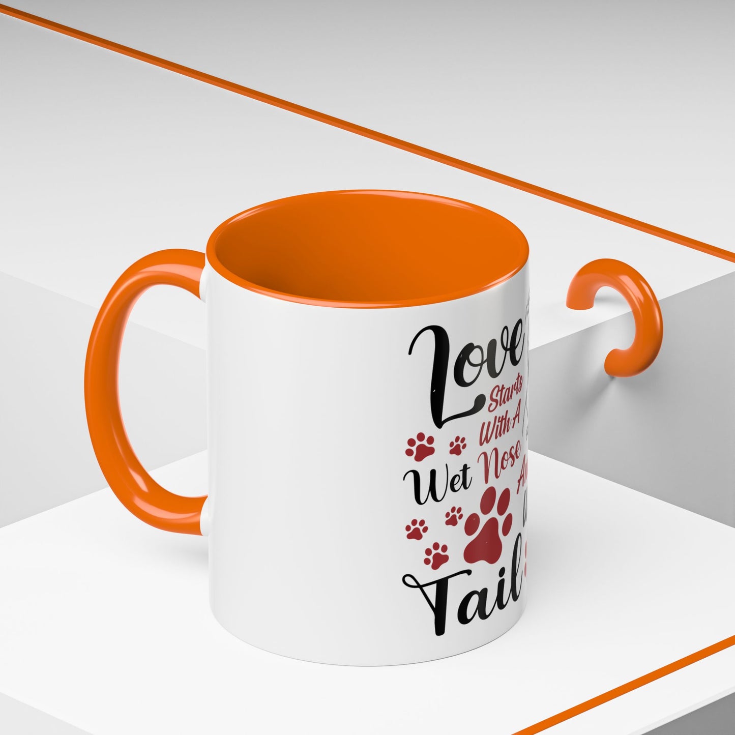 A Wet Nose And Ends With A Tail - Coffee Cup