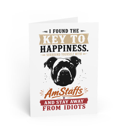 the Key to Happiness: Surround Yourself — Greeting Card