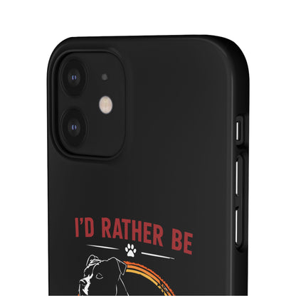 I'd Rather Be With My Staffy - Phone Cases