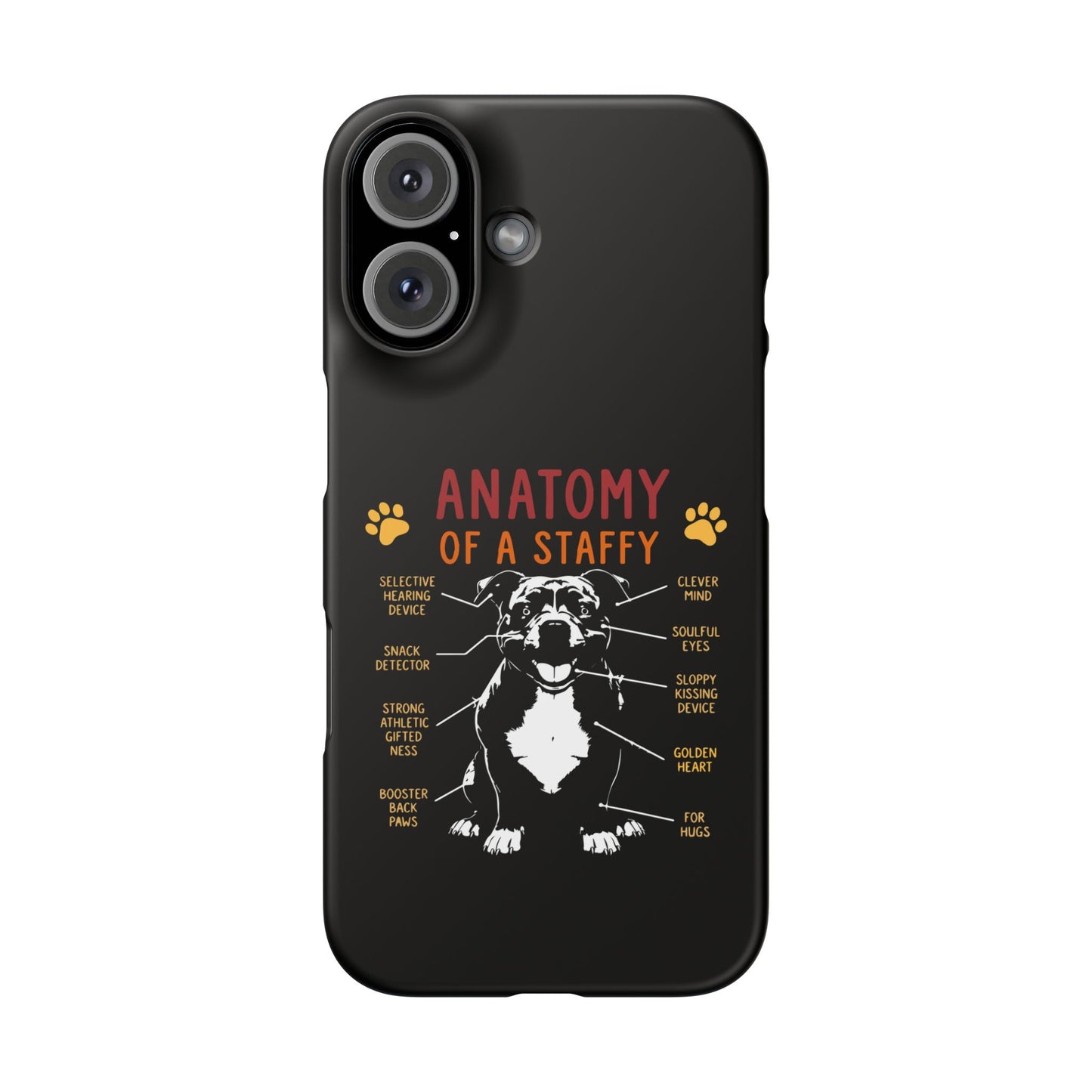 Anatomy of a Staffy - Phone Cases