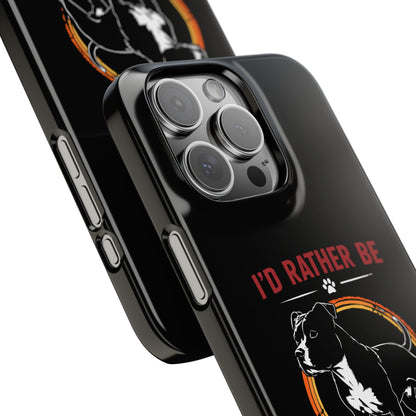 I'd Rather Be With My Staffy - Phone Cases