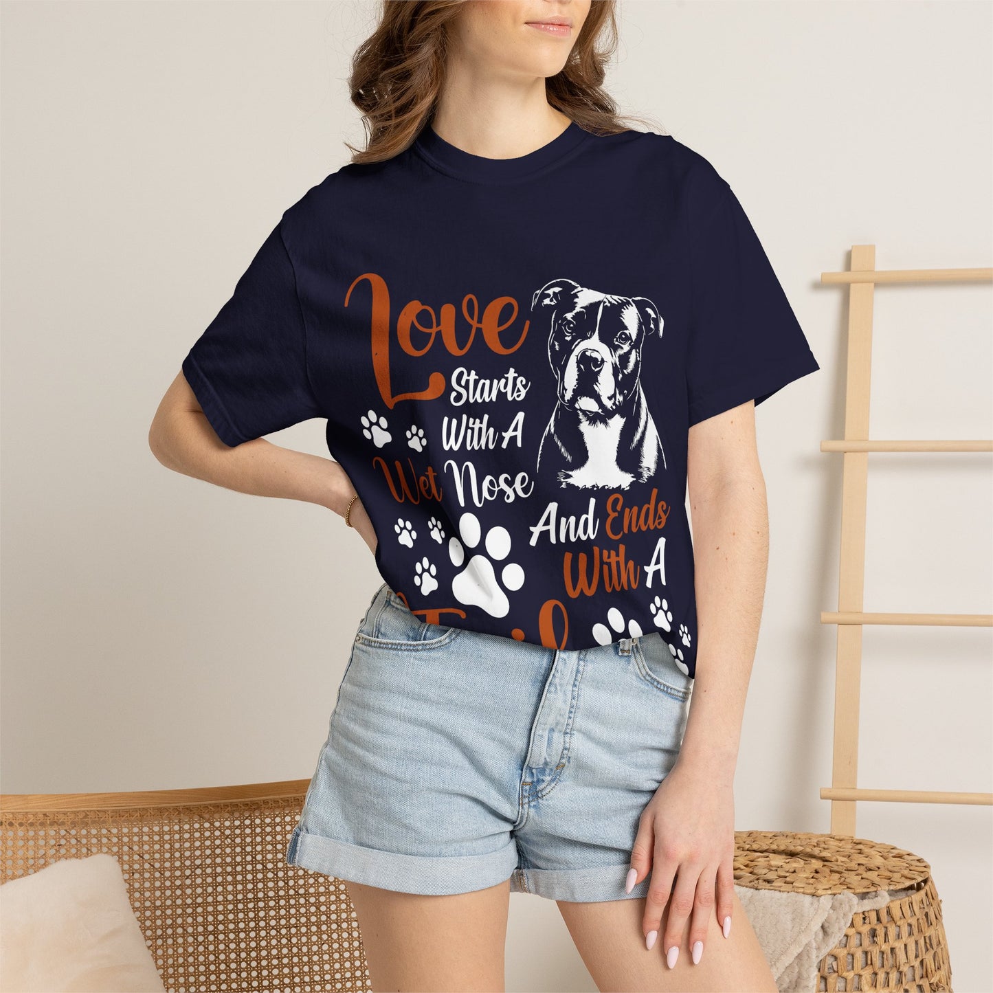 Love Starts With A Wet Nose T-Shirt