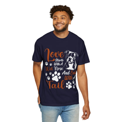 Love Starts With A Wet Nose T-Shirt