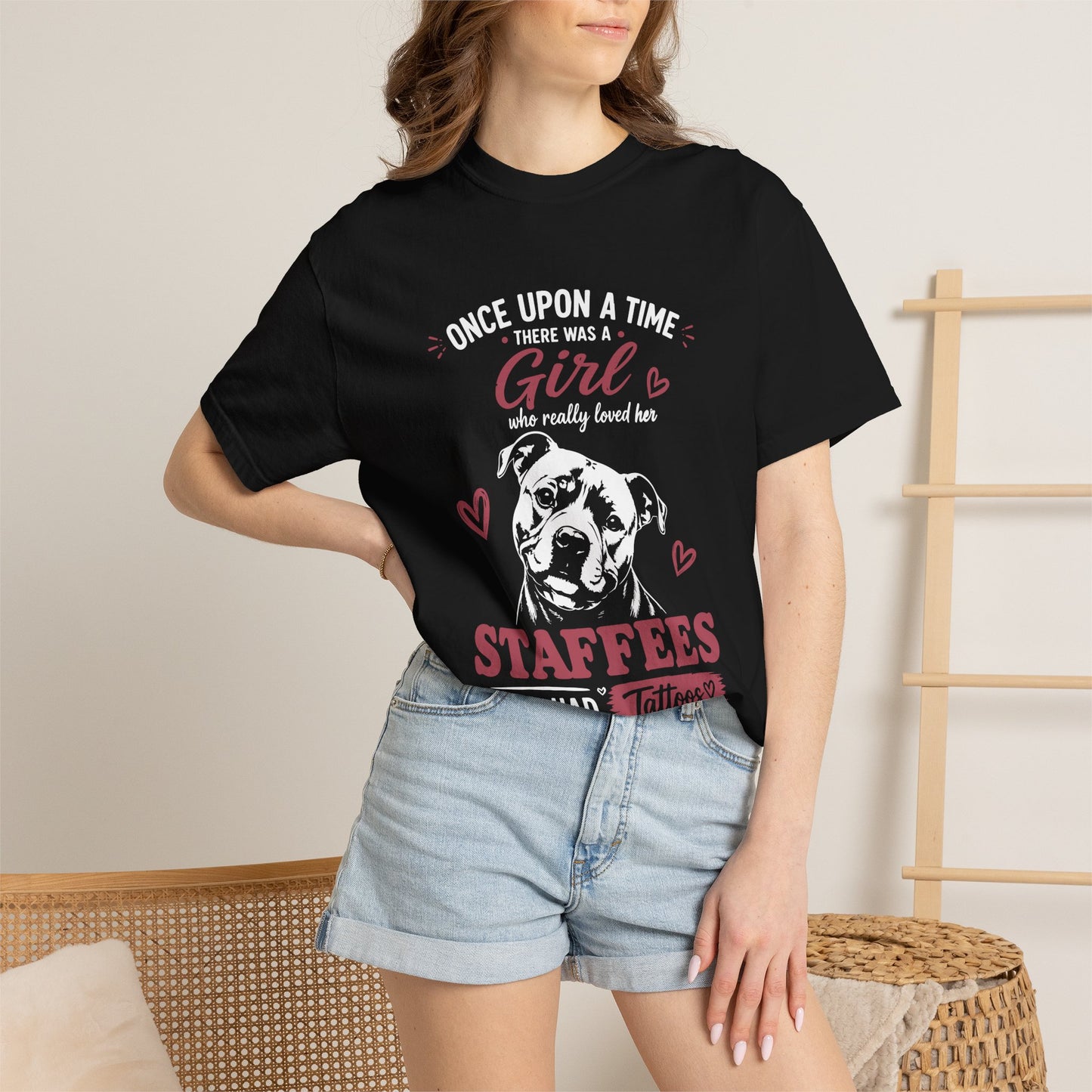 Girl Loved  Staffy T-Shirts