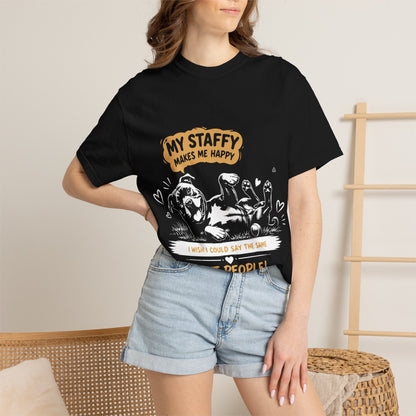 Makes Me Happy Staffy Lover T-Shirt