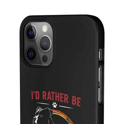 I'd Rather Be With My Staffy - Phone Cases