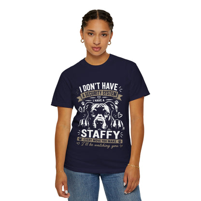 Security Staffy Dog T-Shirt