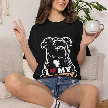 I love Staffy T-Shirt