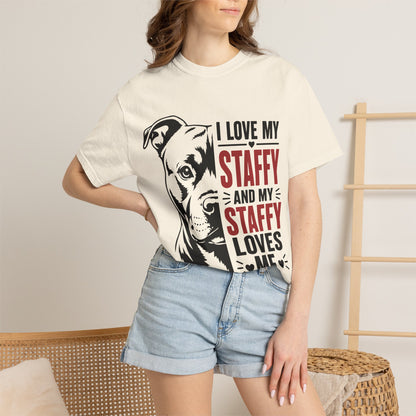 I Love My Staffy T-Shirt