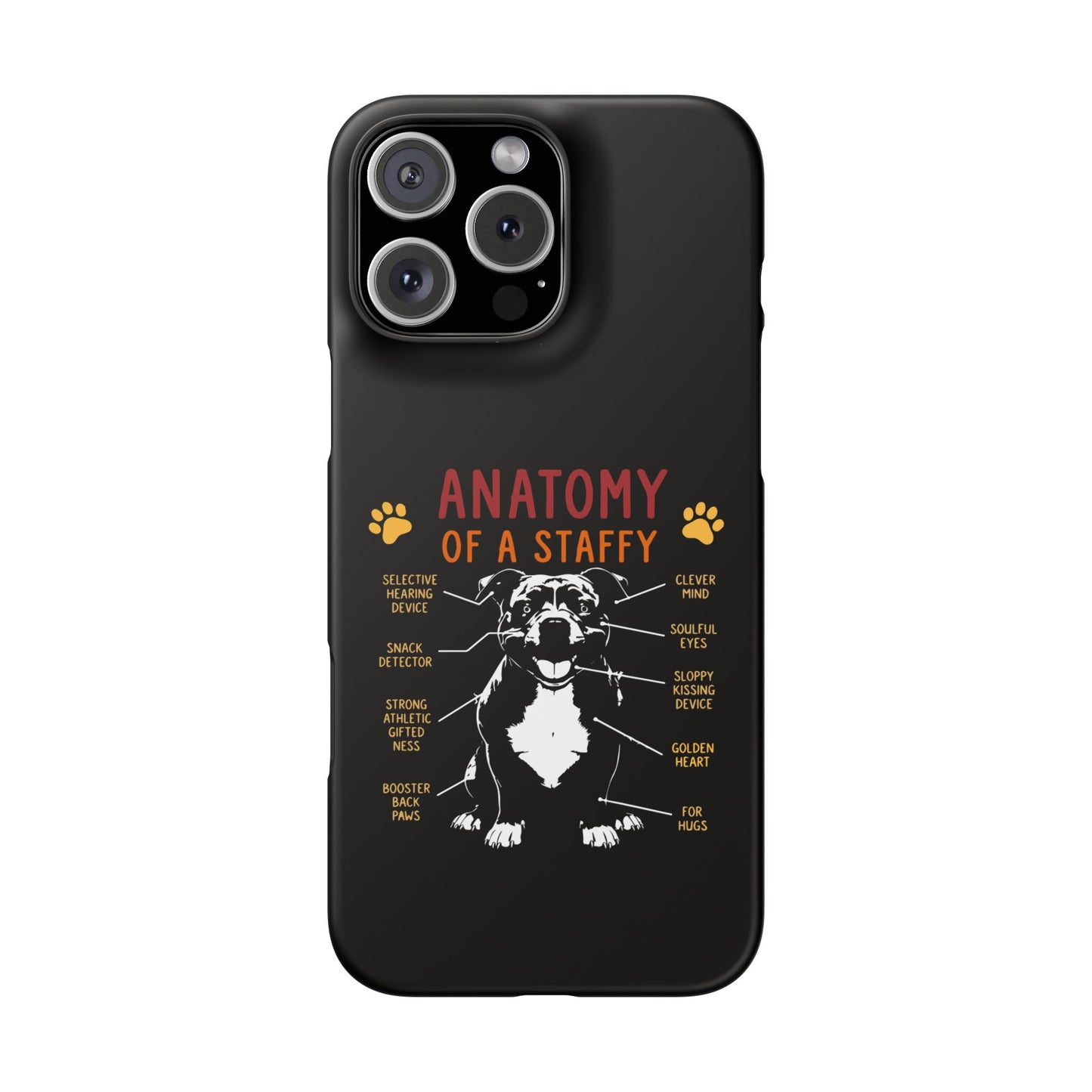 Anatomy of a Staffy - Phone Cases