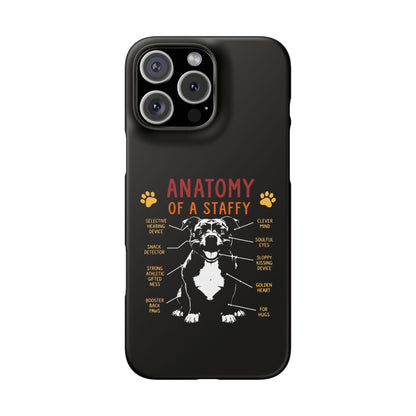 Anatomy of a Staffy - Phone Cases