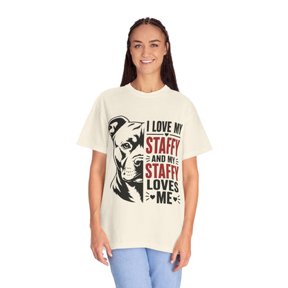 I Love My Staffy T-Shirt