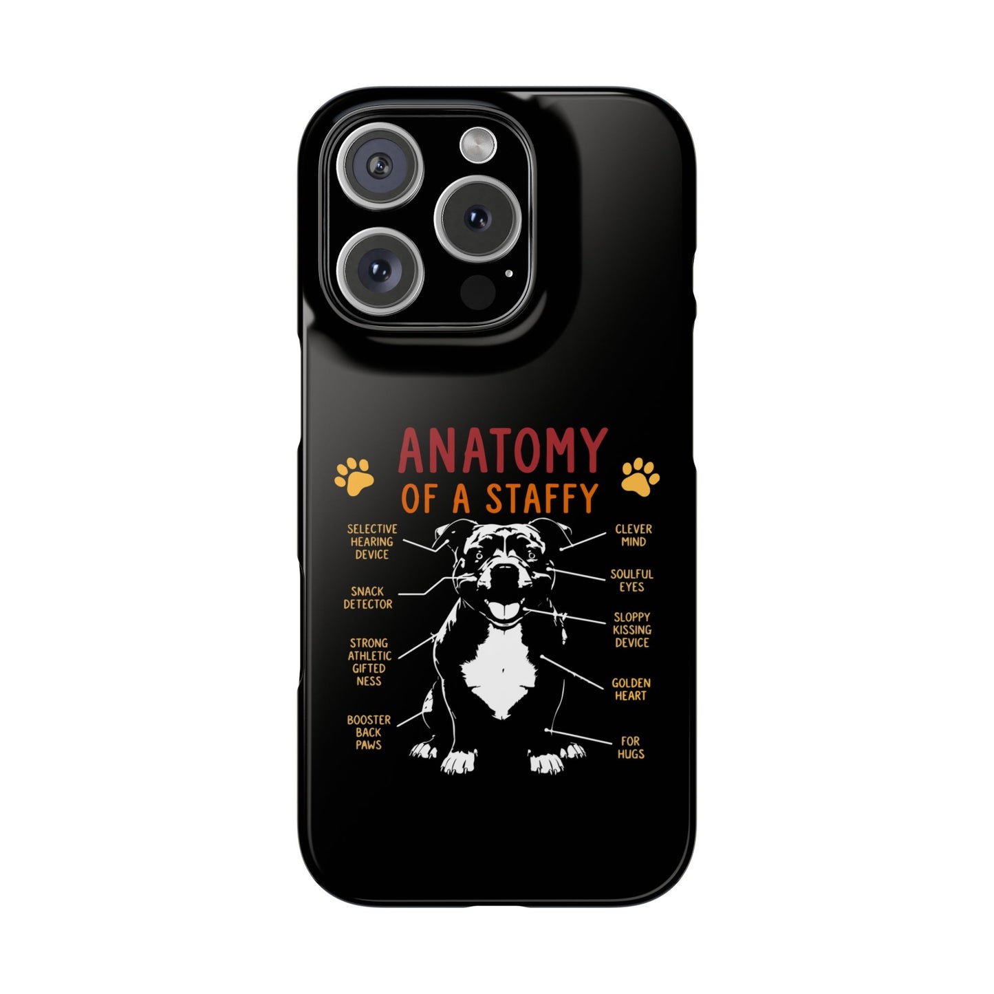 Anatomy of a Staffy - Phone Cases