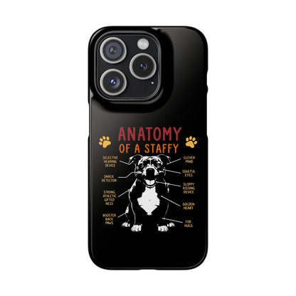 Anatomy of a Staffy - Phone Cases