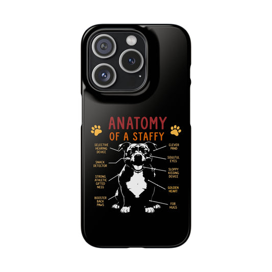 Anatomy of a Staffy - Phone Cases
