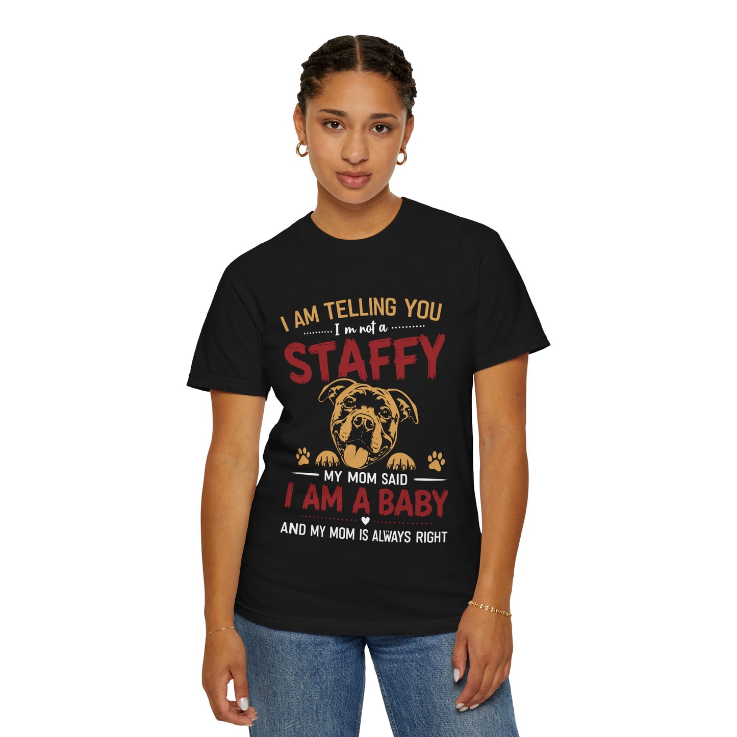 Cute Staffy Mom T‑Shirt