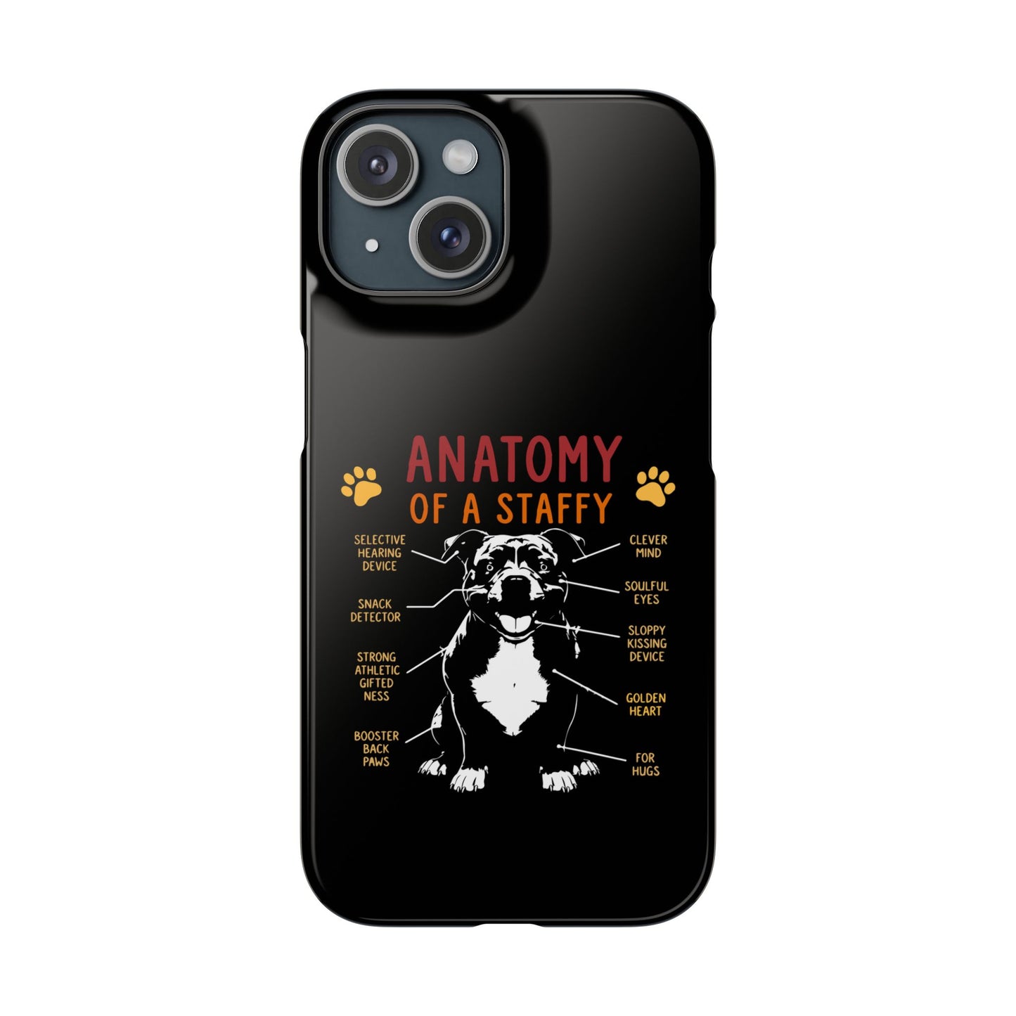 Anatomy of a Staffy - Phone Cases