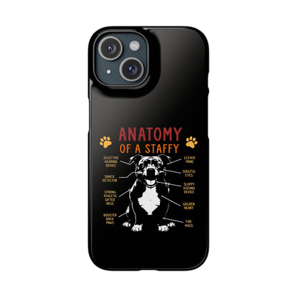 Anatomy of a Staffy - Phone Cases