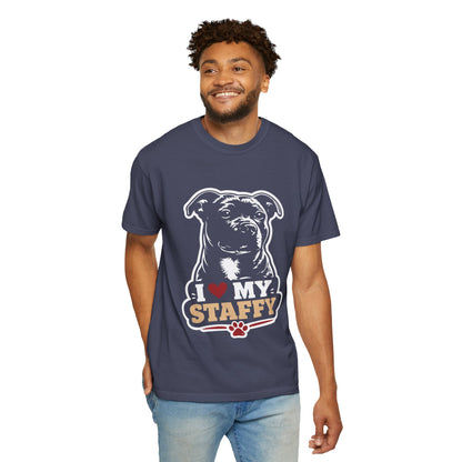 I love Staffy T-Shirt