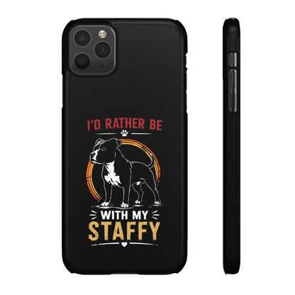 I'd Rather Be With My Staffy - Phone Cases