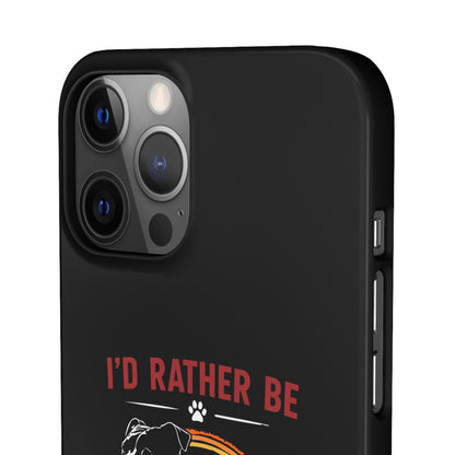 I'd Rather Be With My Staffy - Phone Cases