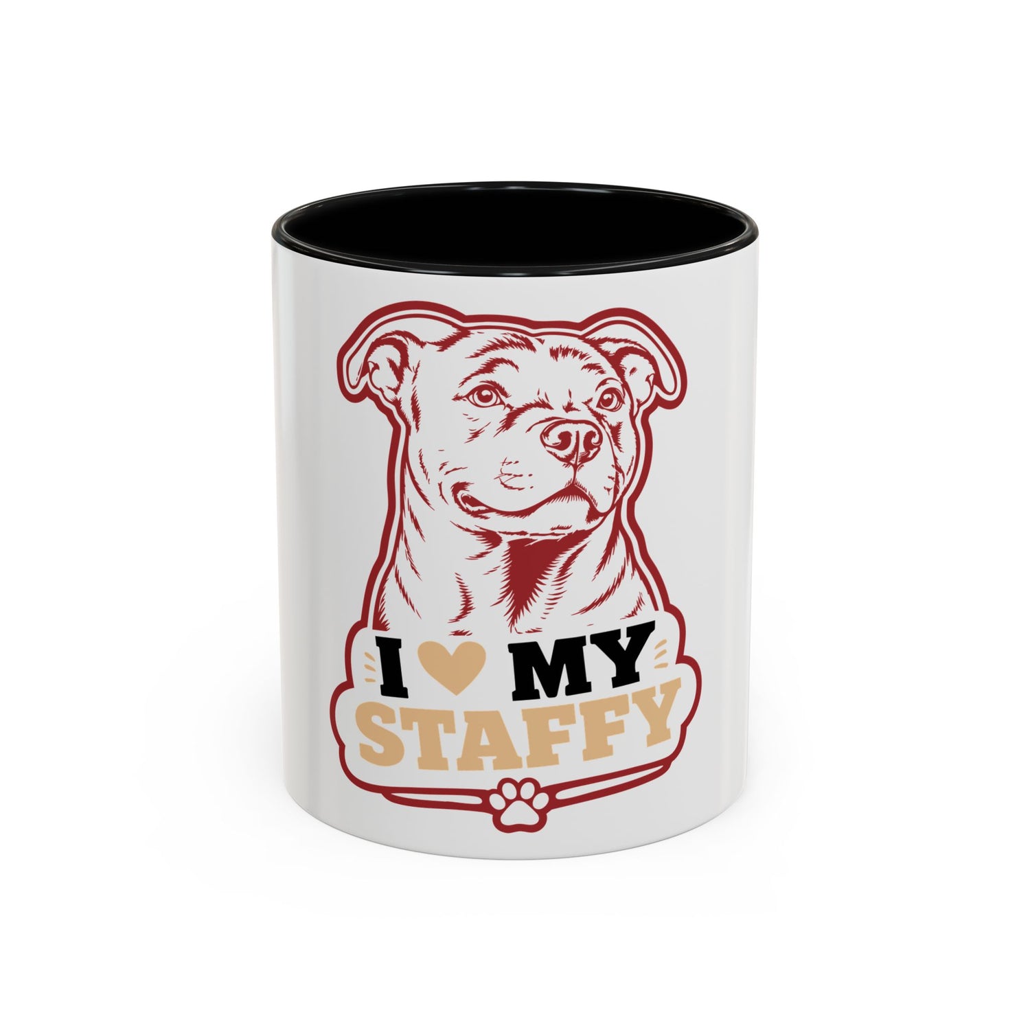I Love My Staffy Accent -  Coffee Cup