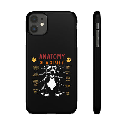 Anatomy of a Staffy - Phone Cases