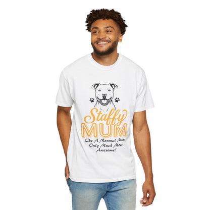 Funny Staffordshire Staffy Mum T-Shirt